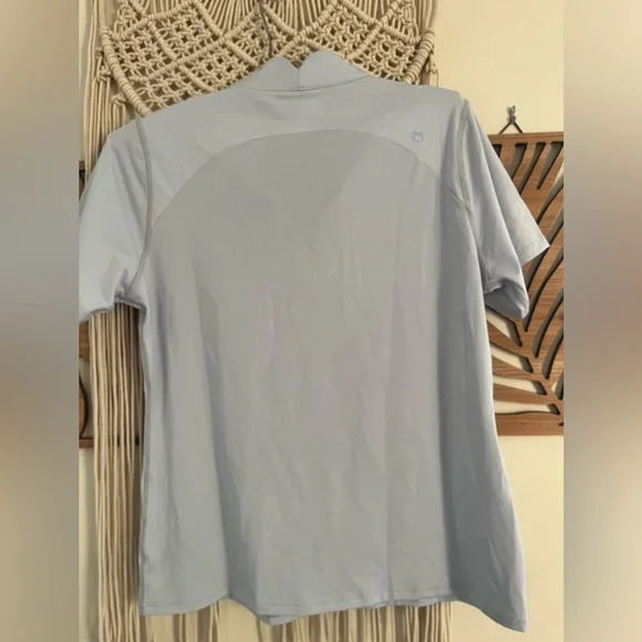 Movetes Arch Quarter Zip Ice Blue Size Medium NWT - Picture 4 of 5